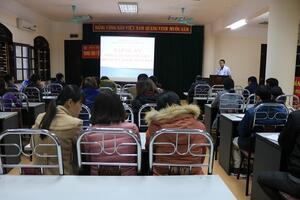 Trung tâm Y tế huyện Tiên Yên tổ chức lớp tập huấn quản lý sức khỏe toàn dân