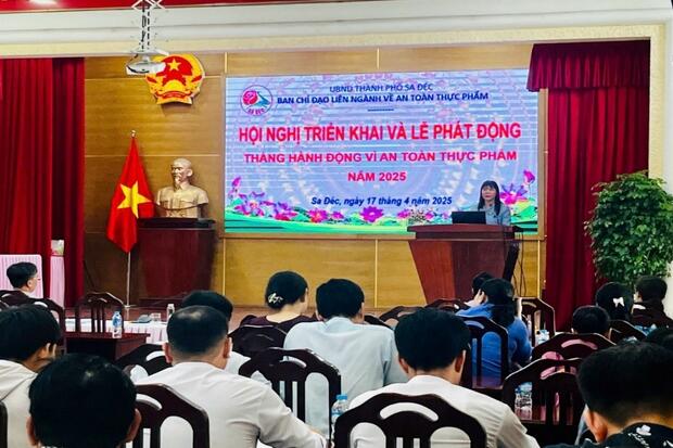 Thành phố Sa Đéc tổ chức Hội nghị triển khai  “Tháng hành động vì an toàn thực phẩm” năm 2025